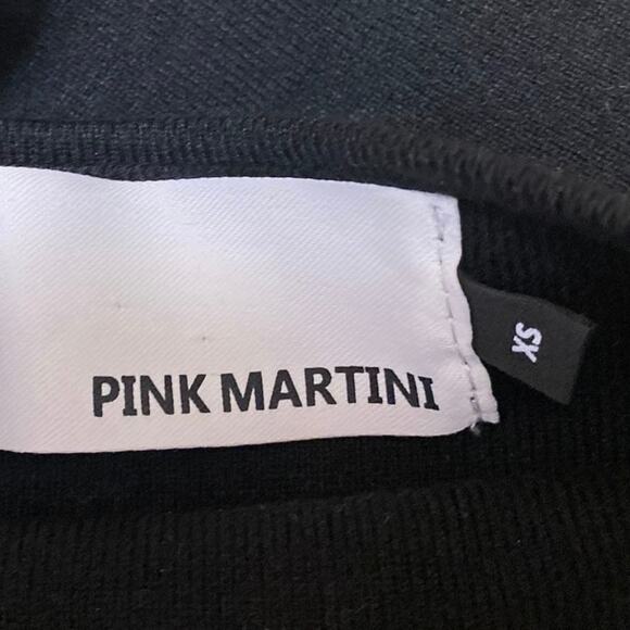 Pink Martini Women's Black Rib Knit Long Sleeve Square Neck Sweater Top Size XS - Picture 3 of 4